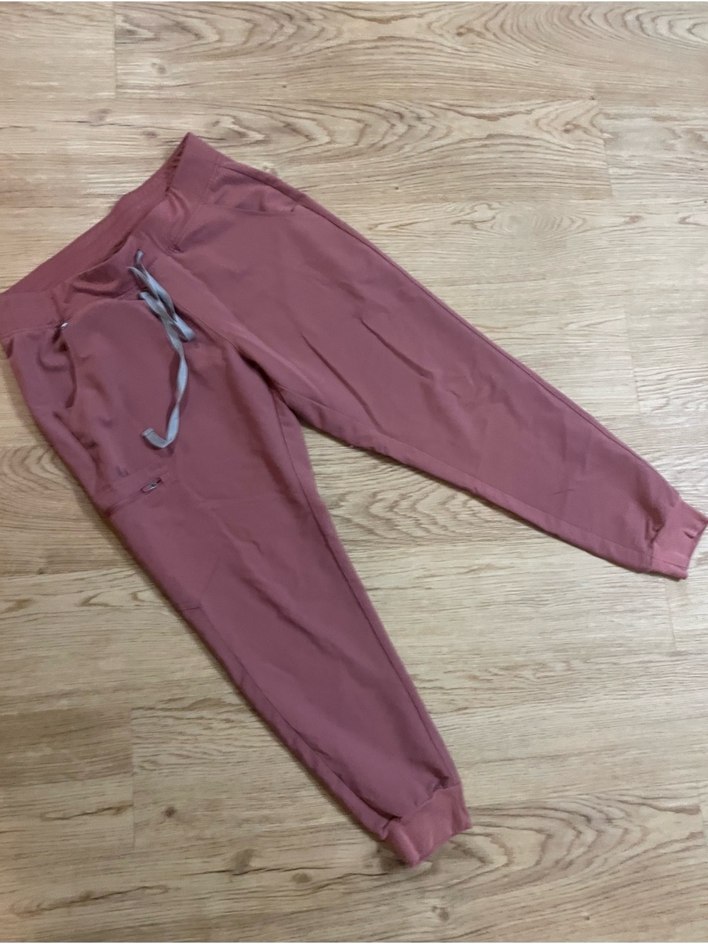 FIGS Scrub Jogger Pants with Gray Drawstring